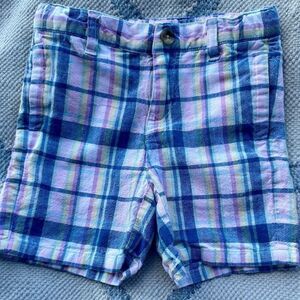 Janie & Jack 3 boys plaid shorts 3